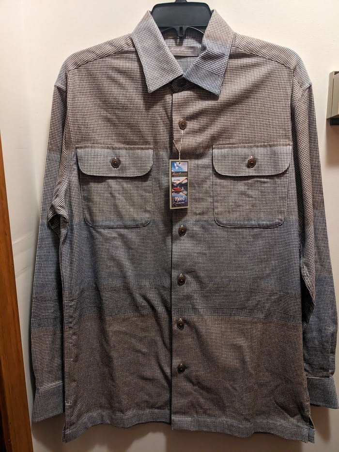 Daniel Cremieux Men's small Fjord Collection Long Sleeved Button Up Shirt NWT