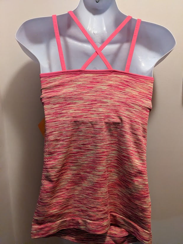 Avia Women's Active small pink stretch moisture wicking athletic cami NWT